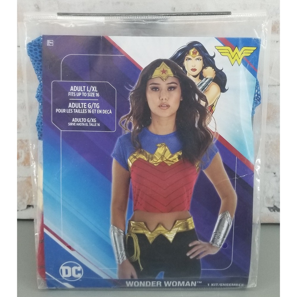 Wonder Woman DC Superhero Women's Halloween Costume Accessories Adult L/XL